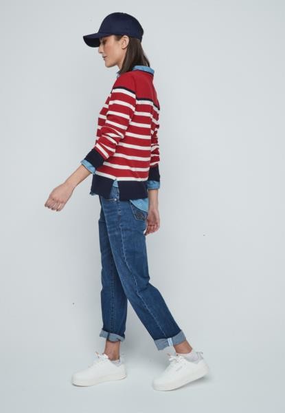 Camisola às riscas — vermelho — fotografia 6