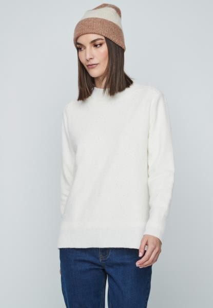 Camisola com lantejoulas — cru