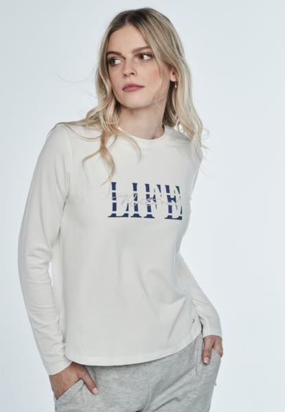 T-shirt Life — branco — fotografia 5
