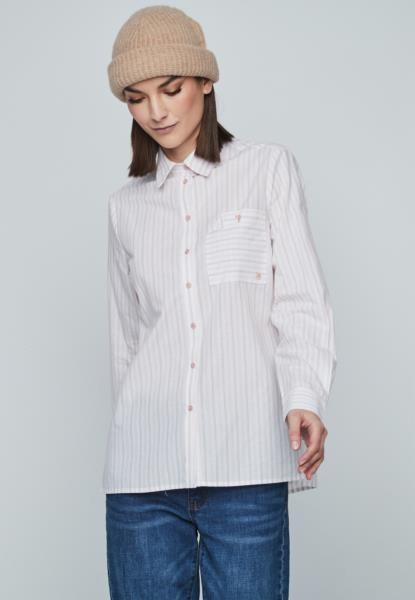 Blusa às riscas — rosa — fotografia 4