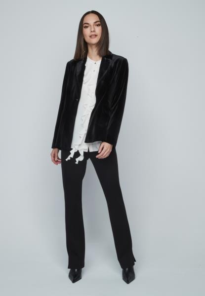 Blazer em veludo — preto