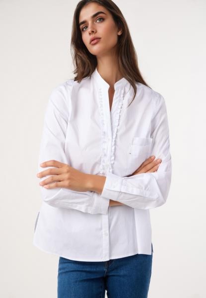 Blusa com folho — branco
