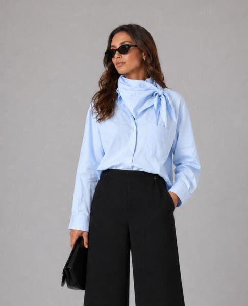 Blusa Celeste AZUL CLARO