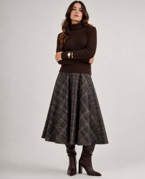 Falda Vicky MARRON