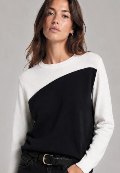 Jersey bicolor NEGRO