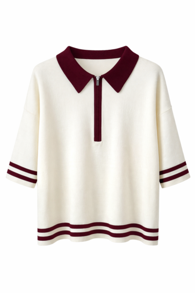 Jersey cremallera BLANCO
