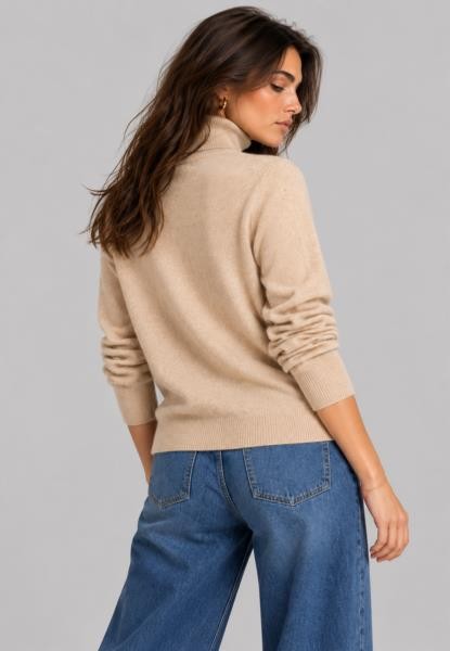 Jersey cuello caido CAMEL — fotografia 3
