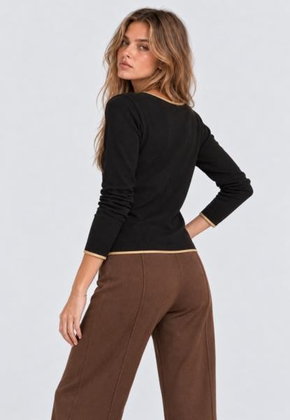 Camiseta cinta oro NEGRO — fotografia 3