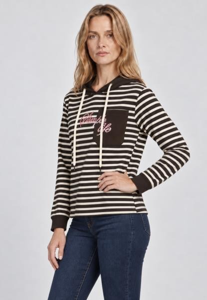 Sudadera rayas MARRON