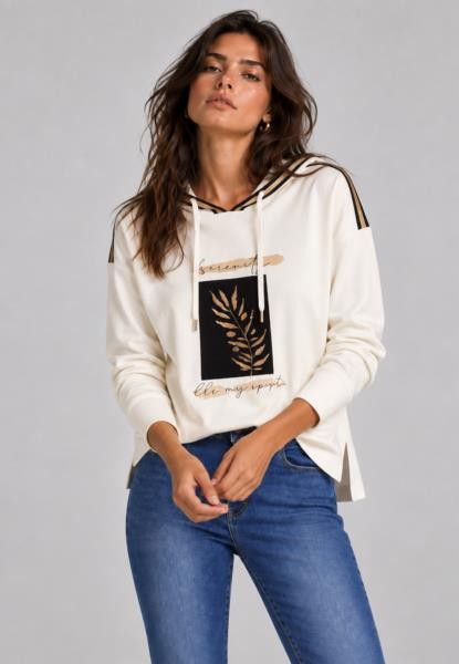 Sudadera detalle pana CRUDO