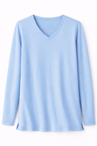 Camiseta lisa AZUL CELESTE