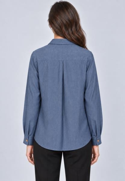 Blusa denim AZUL — fotografia 3