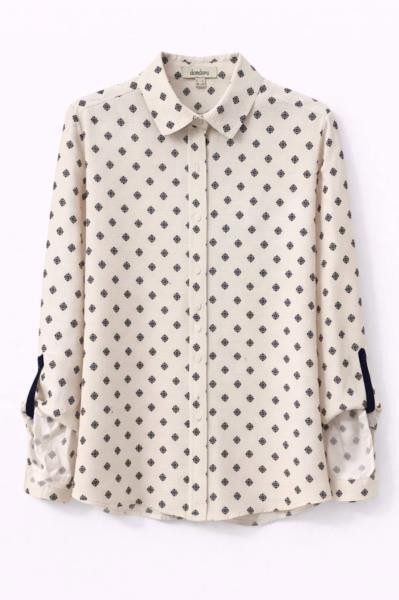 Blusa estampado corbatero CRUDO
