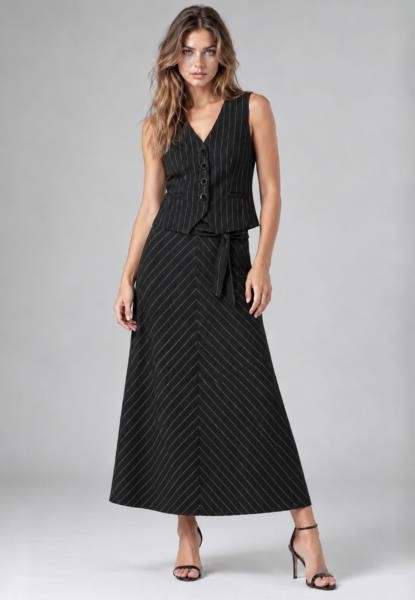 Falda raya diplomatica NEGRO