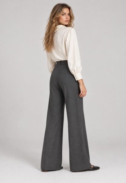 Pantalón experience crop GRIS MARENGO — fotografia 3