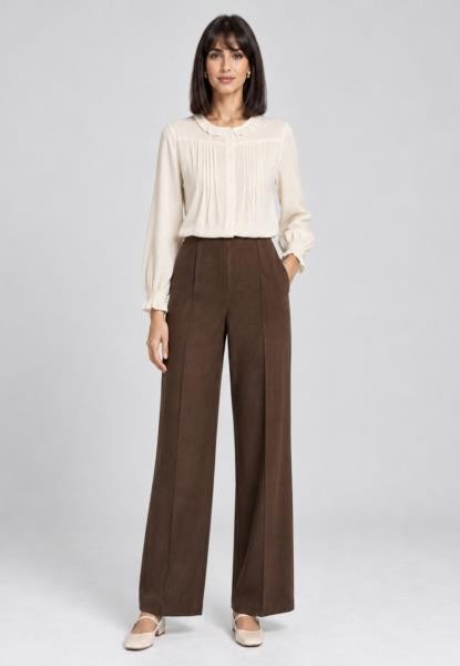 Pantalón de punto MARRON