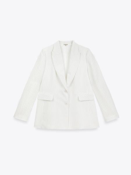Blazer rayas.Traje BLANCO — fotografia 5