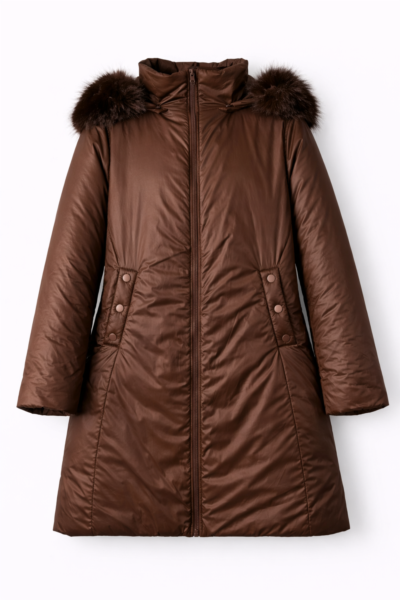 Parka larga MARRON — fotografia 4
