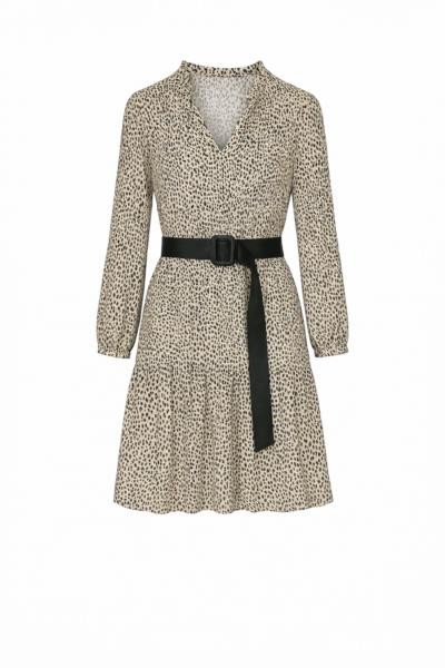 Vestido mancha BEIGE — fotografia 5