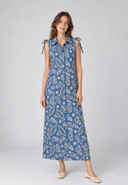 Vestido estampado AZUL